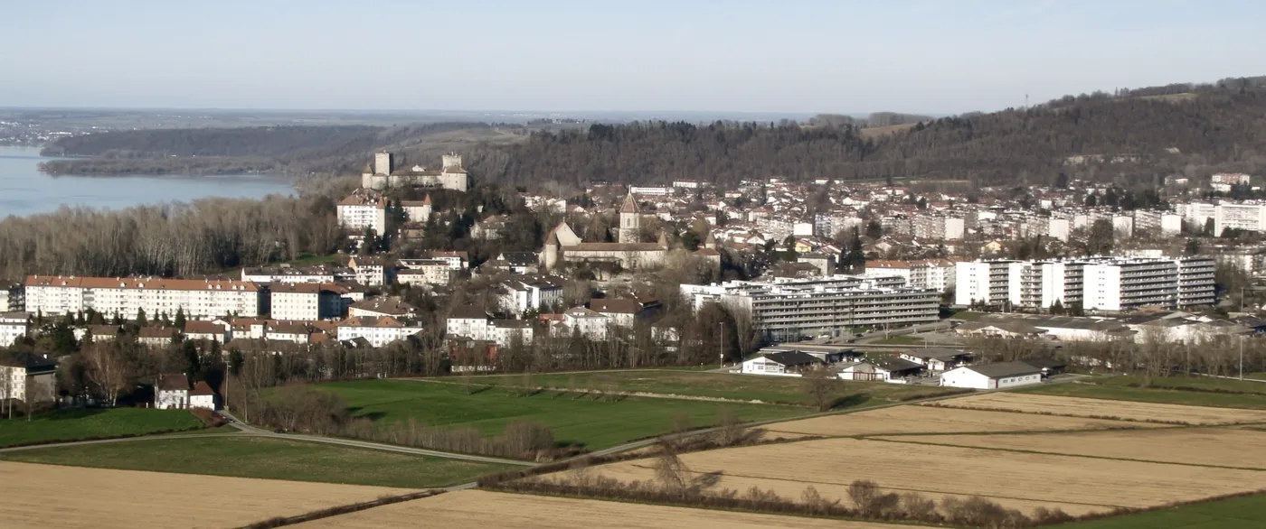 Nord vaudois : la plaine d'Yverdon au pied du Jura
